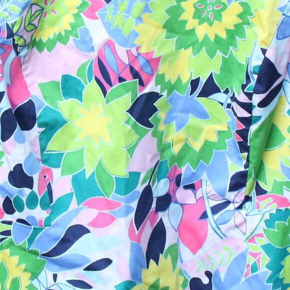 Talbots Island Floral Sateen Sheath Dress 14W - Picture 2 of 4